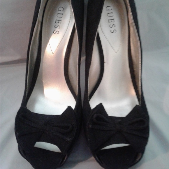 👠Guess Peep-toe Stilettos w/Bow👠 - Picture 2 of 6